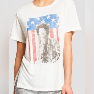 Karl Ferris Collection - Women’s White Jimi Hendrix Band T-Shirt - Size XS